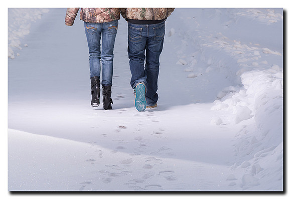 engagement photos in winter
