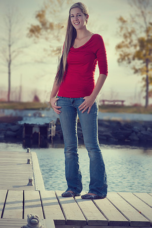 portrait of a beautiful fun-filled lady on Lake superior, marina park thunder bay