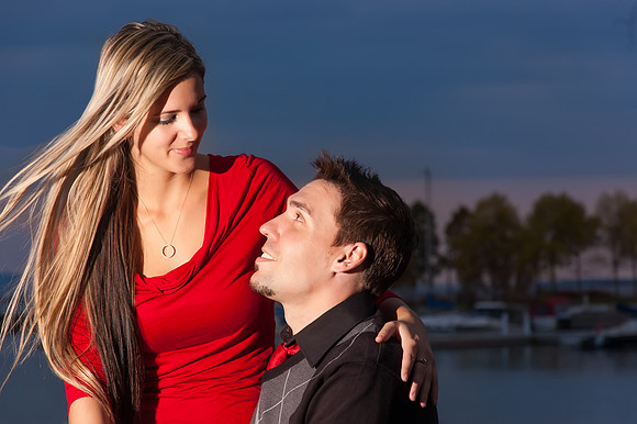 photo of Brad and Ashley having fun at the Marina Park, Thunder Bay Ontario