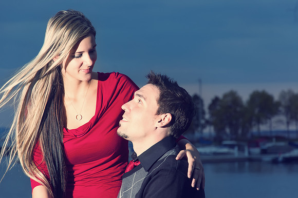 photo of Brad and Ashley having fun at the Marina Park, Thunder Bay Ontario