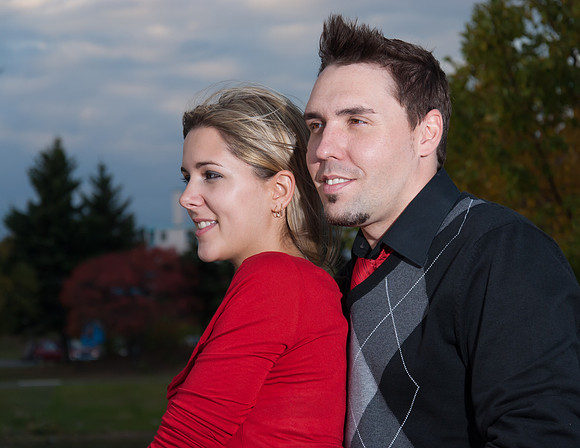 photo of Brad and Ashley having fun at the Marina Park, Thunder Bay Ontario