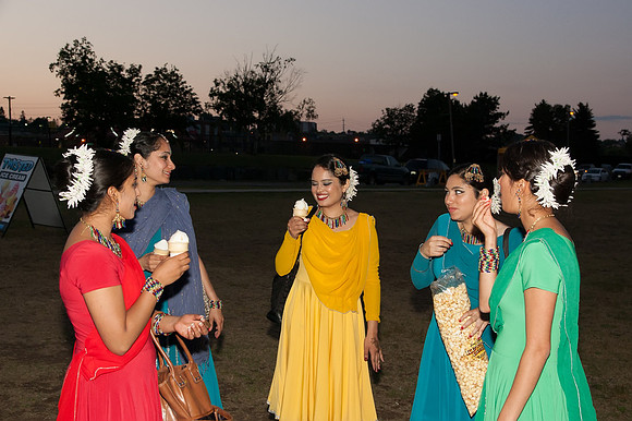 photos of cultural dancers at krishna festival of India, thunder bay ontario