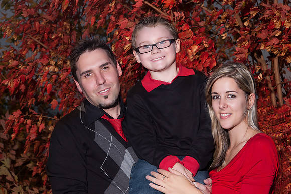 Family photo of the great trio at Thunder Bay marina park