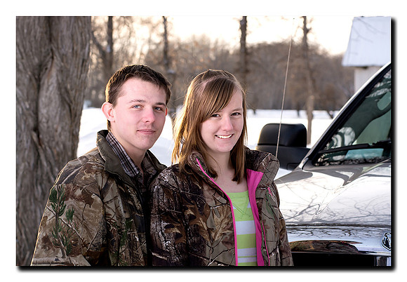 Winter engagement photos